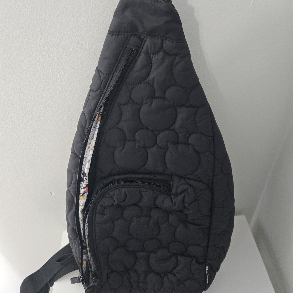 Vera Bradley Disney Black Quilted Sling Bag
